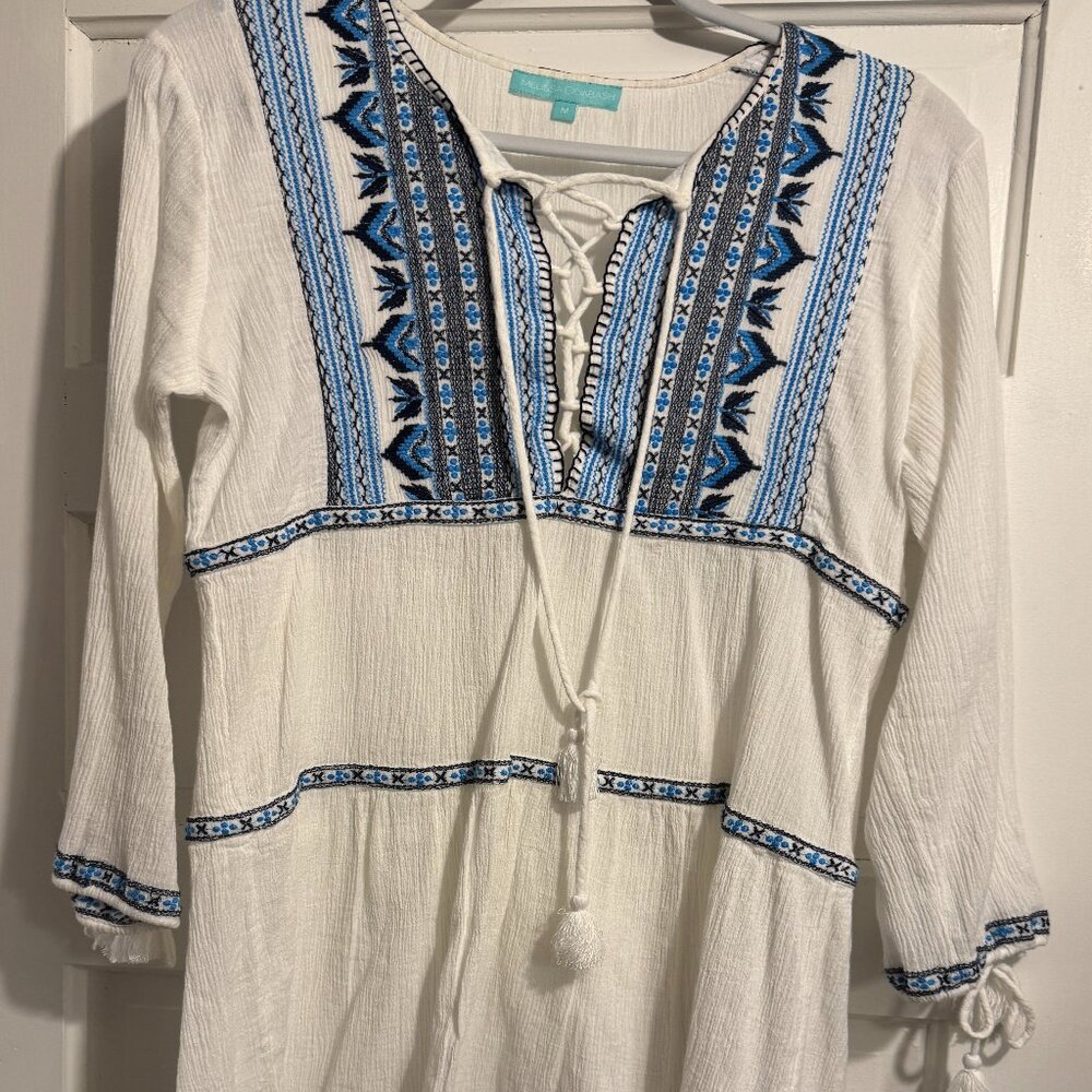 Melissa Odabash size medium white tunic